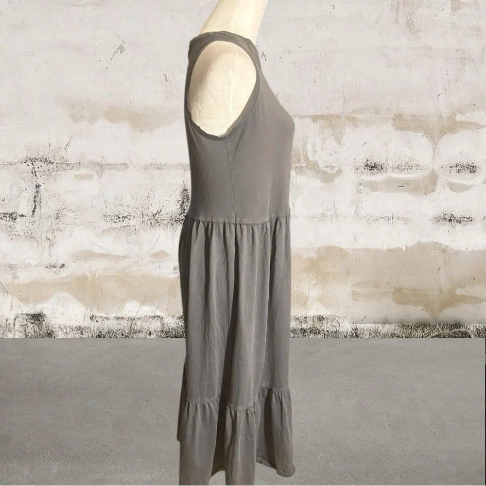 Universal Thread Sleeveless Tiered Gray Midi Dress Size XS - Picture 3 of 6